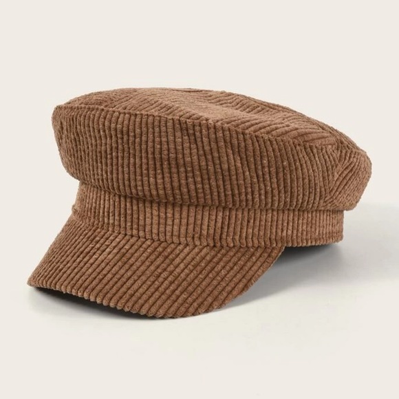 corduroy baker boy hat